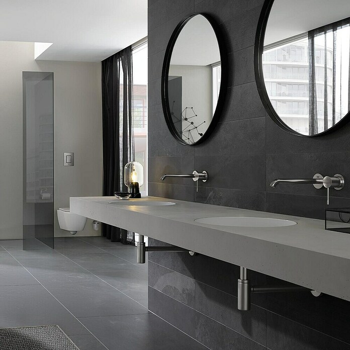 Grohe Essence Wastafelmengkraan, wandmodel (2-gats, Chroom, Glanzend)
