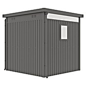 Gardol Spremište Cubus  (Vanjska dimenzija uklj. krovni prevjes (Š x D): 230 x 230 cm, Metal, Crna) | BAUHAUS