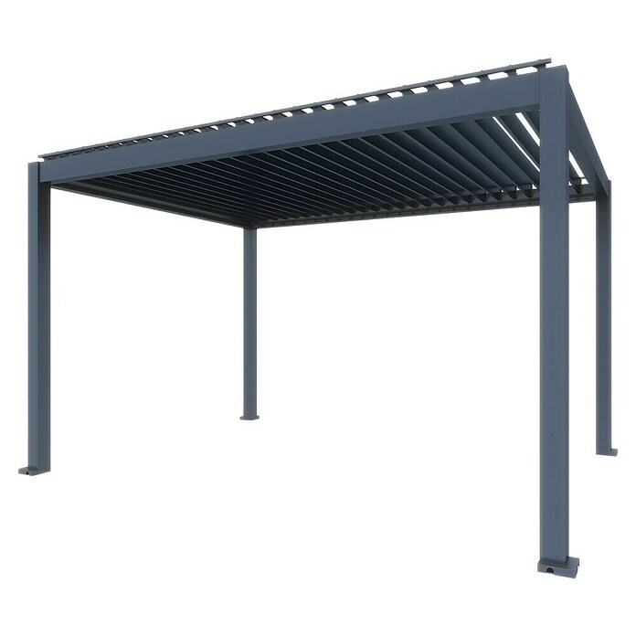 Paviljon s letvicama Model Y  (Š x D: 2.893 x 4.000 mm, Boja stalka: Antracit, Aluminij) | BAUHAUS