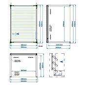 Paviljon s letvicama Model Y  (Š x D: 2.893 x 4.000 mm, Boja stalka: Antracit, Aluminij) | BAUHAUS