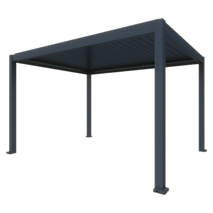 Paviljon s letvicama Model Y  (Š x D: 2.893 x 4.000 mm, Boja stalka: Antracit, Aluminij) | BAUHAUS