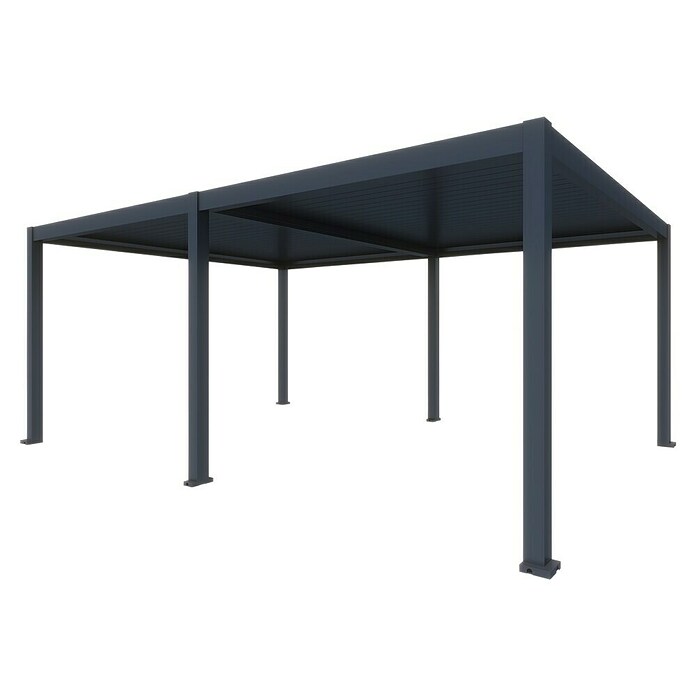 Paviljon s letvicama Model Y  (Š x D: 5.630 x 2.860 mm, Boja stalka: Antracit, Aluminij) | BAUHAUS