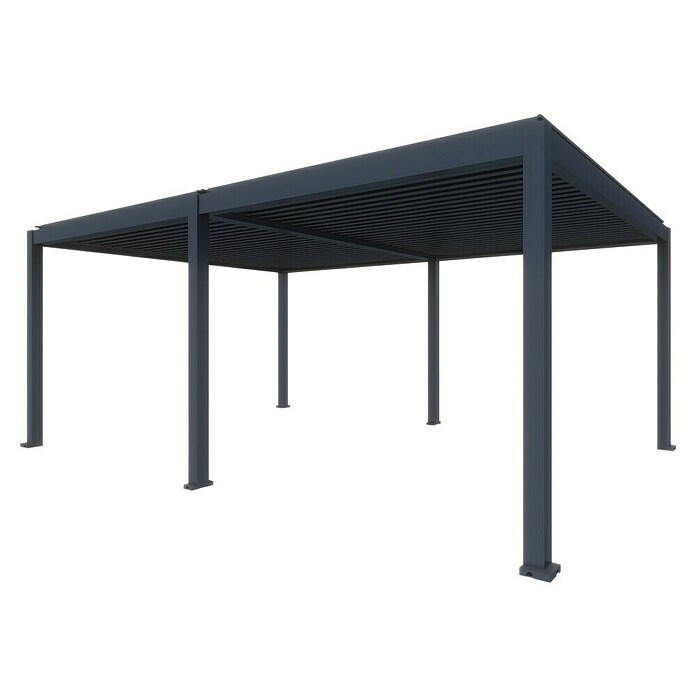 Paviljon s letvicama Model Y  (Š x D: 5.630 x 2.860 mm, Boja stalka: Antracit, Aluminij) | BAUHAUS