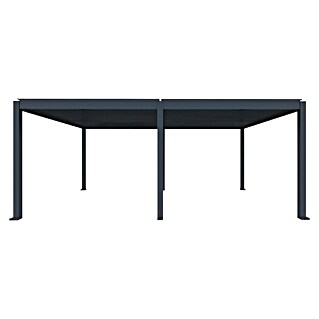 Paviljon z lamelami Model Y (Š x G: 5.630 x 2.860 mm, Barva ogrodja: Antracit, Aluminij)