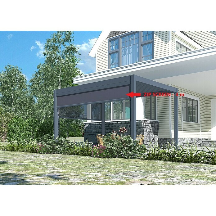 Bočna stranica paviljona Model Y  (Š x V: 3.758 x 2.327 mm, Pogodan za paviljon dimenzija 400 x 286 cm) | BAUHAUS