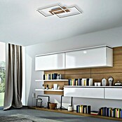 Just Light Plafón LED Iven (15 W, L x An x Al: 50,4 x 42 x 7 cm, Marrón, Blanco cálido) | BAUHAUS