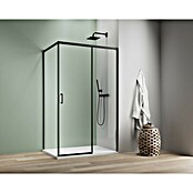 Camargue Roma Mix & Match Eckdusche (L x B x H: 140 x 100 x 195 cm, Beschichtet, Schwarz, Glasstärke: 6 mm, DIN Anschlag: Rechts) | BAUHAUS