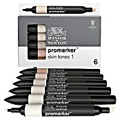 Winsor & Newton Set promarkera  (Boja kože, 6 -dij., 2 vrha) | BAUHAUS