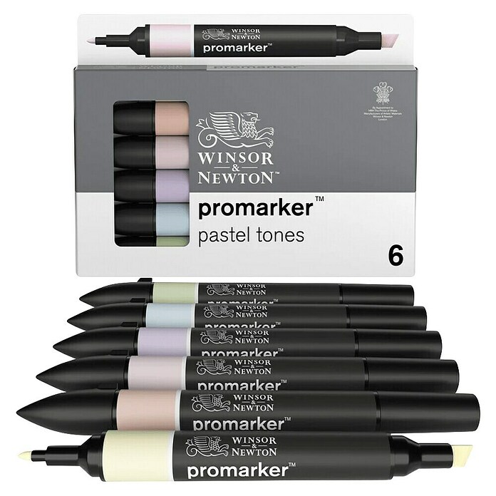 Winsor & Newton Set promarkera Pro  (Pastelna, 6 -dij., 2 vrha) | BAUHAUS