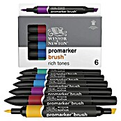 Winsor & Newton Brushmarker-Set (Reiche Töne, 6 -tlg.) | BAUHAUS