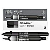 Winsor & Newton Promarker-Set (Schwarz/Farblos, 2 -tlg., 2 Spitzen) | BAUHAUS