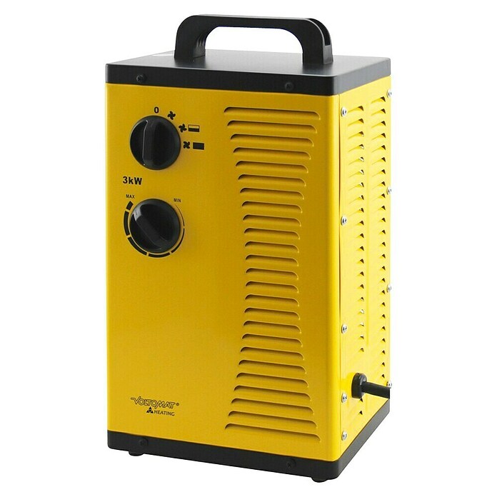 Voltomat HEATING Bauheizer (3.000 W, Heizstufen: 2, Gelb/Schwarz)