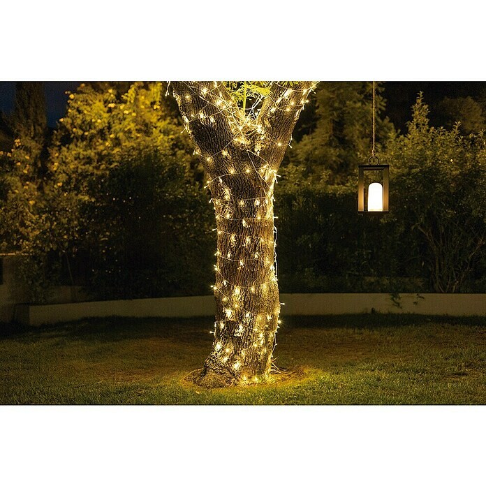 New Garden Guirnalda solar LED Luceo (Para exterior, 10 cm, Blanco cálido) | BAUHAUS