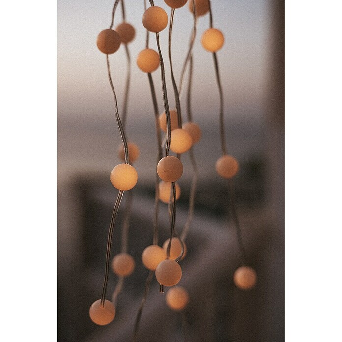 New Garden Guirnalda solar LED Griselda (Para exterior, 10 cm, Blanco cálido) | BAUHAUS