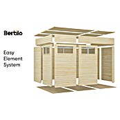 Bertilo Gartenhaus Cubus 3 (Außenmaß inkl. Dachüberstand (B x T): 240 x 336 cm, Holz, Naturbelassen) | BAUHAUS