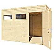 Bertilo Gartenhaus Cubus 3 (Außenmaß inkl. Dachüberstand (B x T): 240 x 336 cm, Holz, Naturbelassen) | BAUHAUS
