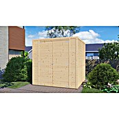 Bertilo Gerätehaus Box 3 (Außenmaß inkl. Dachüberstand (B x T): 212 x 212 cm, Holz, Naturbelassen) | BAUHAUS