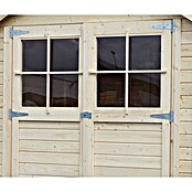 Bertilo Gartenhaus Osterbek (Außenmaß inkl. Dachüberstand (B x T): 252 x 258 cm, Holz, Natur) | BAUHAUS