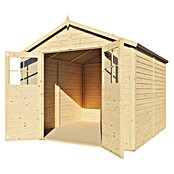 Bertilo Gartenhaus Osterbek (Außenmaß inkl. Dachüberstand (B x T): 252 x 258 cm, Holz, Natur) | BAUHAUS