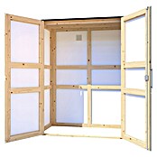 Bertilo Gartenschrank HPL Terrace (Außenmaß inkl. Dachüberstand (B x T): 75 x 155 cm, Holz, Anthrazit, Firsthöhe: 193 cm) | BAUHAUS