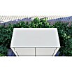 Bertilo Gartenschrank HPL Terrace (Außenmaß inkl. Dachüberstand (B x T): 75 x 155 cm, Holz, Silbergrau, Firsthöhe: 193 cm) | BAUHAUS