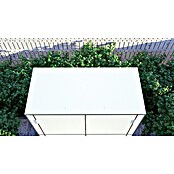 Bertilo Gartenschrank HPL Terrace (Außenmaß inkl. Dachüberstand (B x T): 75 x 155 cm, Holz, Weiß, Firsthöhe: 193 cm) | BAUHAUS