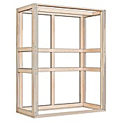 Bertilo Gartenschrank HPL Terrace (Außenmaß inkl. Dachüberstand (B x T): 75 x 155 cm, Holz, Weiß, Firsthöhe: 193 cm) | BAUHAUS