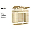 Bertilo Gerätehaus Alster (Außenmaß inkl. Dachüberstand (B x T): 139 x 251 cm, Holz, Natur) | BAUHAUS