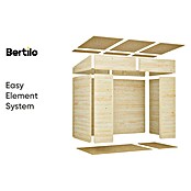 Bertilo Gerätehaus Alster (Außenmaß inkl. Dachüberstand (B x T): 139 x 251 cm, Holz, Natur) | BAUHAUS