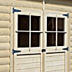Bertilo Gerätehaus Alster (Außenmaß inkl. Dachüberstand (B x T): 139 x 251 cm, Holz, Natur) | BAUHAUS