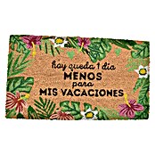 Felpudo de coco Vacaciones (Multicolor, 70 x 40 cm, Fibra de coco y PVC)