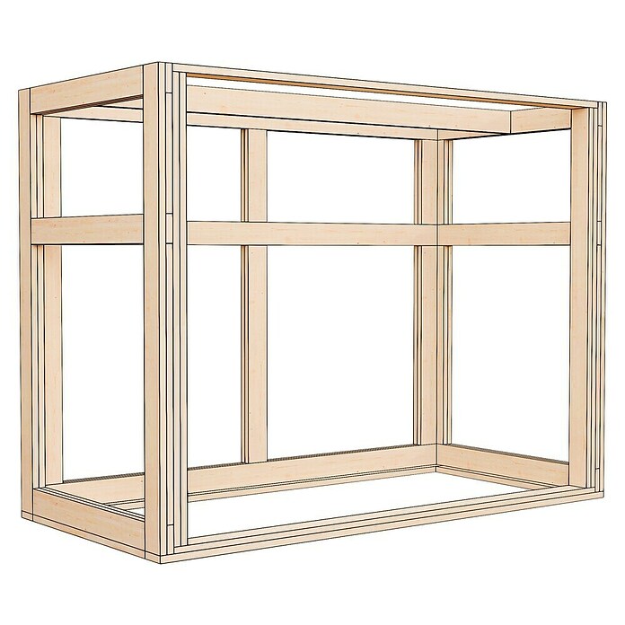 Bertilo Gartenschrank HPL Terrace (Außenmaß inkl. Dachüberstand (B x T): 75 x 155 cm, Holz, Weiß/Anthrazit) | BAUHAUS