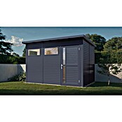 Bertilo Gartenhaus Pentus 3 (Außenmaß inkl. Dachüberstand (B x T): 265 x 259 cm, Holz, Anthrazit) | BAUHAUS