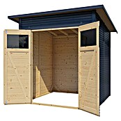 Bertilo Gerätehaus Pent Modern (Außenmaß inkl. Dachüberstand (B x T): 232 x 226 cm, Holz, Anthrazit) | BAUHAUS