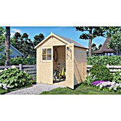 Bertilo Gartenhaus Osterbek (Außenmaß inkl. Dachüberstand (B x T): 191 x 202 cm, Holz, Natur) | BAUHAUS
