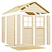 Bertilo Gartenhaus Osterbek (Außenmaß inkl. Dachüberstand (B x T): 191 x 202 cm, Holz, Natur) | BAUHAUS