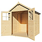 Bertilo Gartenhaus Osterbek (Außenmaß inkl. Dachüberstand (B x T): 191 x 202 cm, Holz, Natur) | BAUHAUS