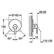 Grohe Lineare UP-Brausearmatur (Supersteel, Matt) | BAUHAUS