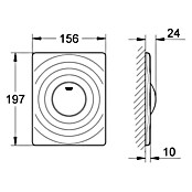Grohe Betätigungsplatte (Chrom, 1-Mengen-Spülung)