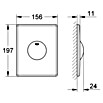 Grohe Betätigungsplatte Skate (Weiß, 1-Mengen-Spülung, Geeignet für: Pneumatische Ablaufventile)