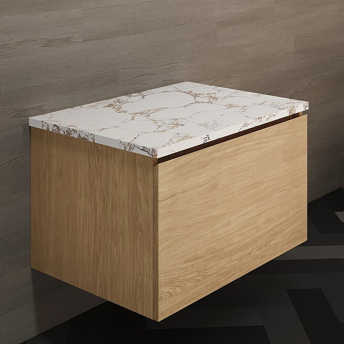 Artysan Encimera para lavabo Luxury (46 x 61 x 2 cm, White gold) | BAUHAUS