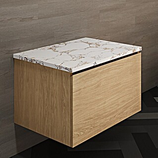 Artysan Encimera para lavabo Luxury (46 x 61 x 2 cm, White gold)