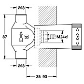 Grohe Unterputzventil-Unterteil (¾″, Lötanschluss, 18 mm)