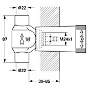 Grohe Unterputzventil-Unterteil (¾″, Lötanschluss, 22 mm)
