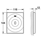 Grohe Urinal-Betätigungsplatte