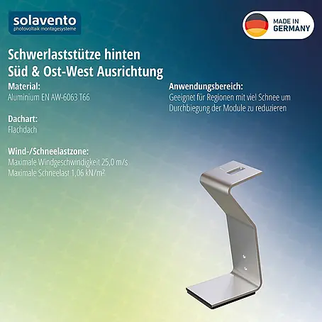 Solavento  Schwerlaststütze Hinten