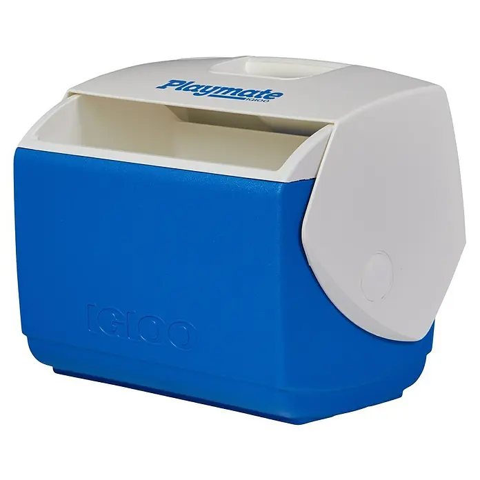 Igloo Kühlbox - 15 l, L x B x H: 40,3 x 25,9 x 37,8 cm, Blau/Weiß - Blaue und weiße Igloo Playmate Kühlbox mit dem Logo des Herstellers.