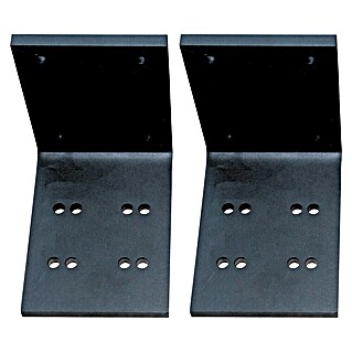 Deckenadapter ALT-ET-DA (175 x 130 x 175 mm, Tiefschwarz, Passend für: Sunfun Vollkassettenmarkisen Elba)