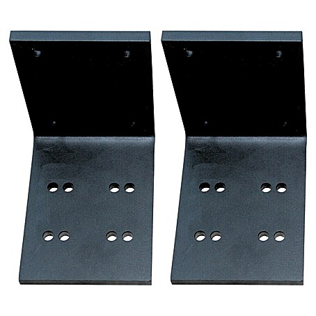 Deckenadapter ALT-ET-DA (175 x 130 x 175 mm, Tiefschwarz, Passend für: Sunfun Vollkassettenmarkisen Elba)