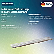 Solavento Ballastschale (Länge: 20,5 cm, Geeignet für: Flachdach) | BAUHAUS